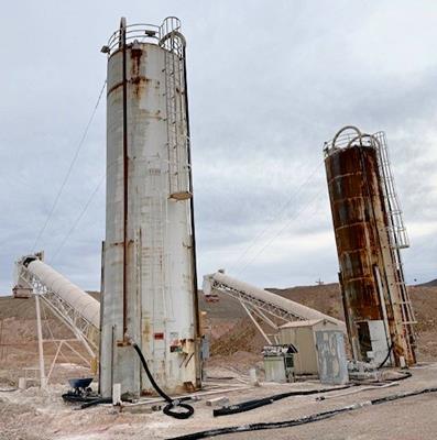 2 Units - Ssi - Steel Structures Inc. 11'11" W X 48' H Lime Silos, 3800 Cu. Ft.)