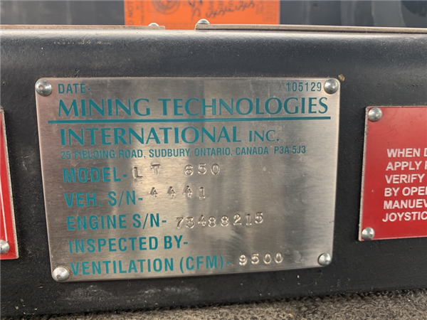 Joy Mti Model Lt650 Loader)