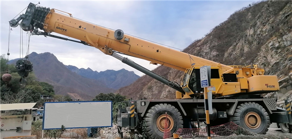 USED GROVE Model RT9150E 150-Ton Mobile Crane