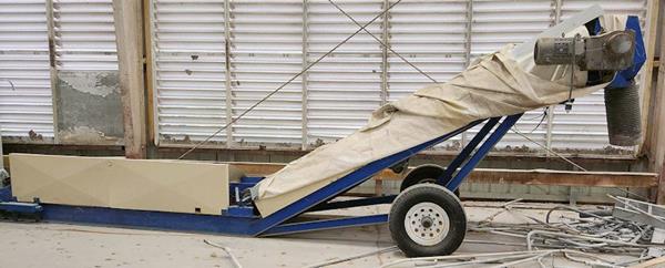 Bulk Truck Unloading System With Feed Hopper, Silo & 25" W X 192" L Vibrating Screen Conveyor)
