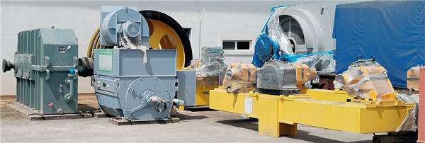 Unused Hepburn 100" (2540mm) Dia., 4-rope Friction (koepe) Hoist, 1250 Hp)