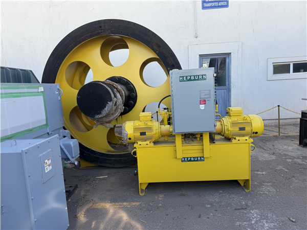 UNUSED HEPBURN 100" (2540mm) dia., 4-Rope Friction (Koepe) Hoist, 1250 HP