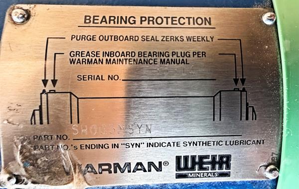 Unused W A R M A N Part #sh005msyn Heavy-duty Bearing Assembly)