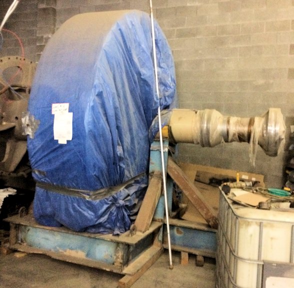 General Electric 6000 Hp Quadramatic Dual Drive Brush Type Horizontal Synchronous Motor)