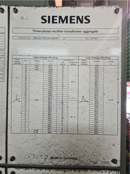 10 Units - Transformer Rectifiers)