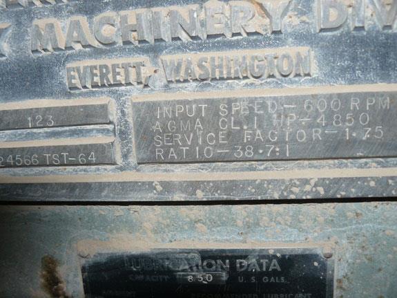 Western Gear Corporation Synchro Symetro Drive, Input Speed 600 Rpm, Agma Cl.i. Hp 4850)