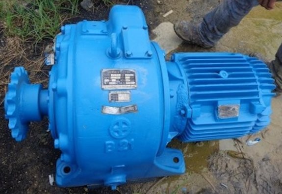 SHIMADZU SEISAKUSHO LTD Geared Motor, Type BF 21, 11 kW