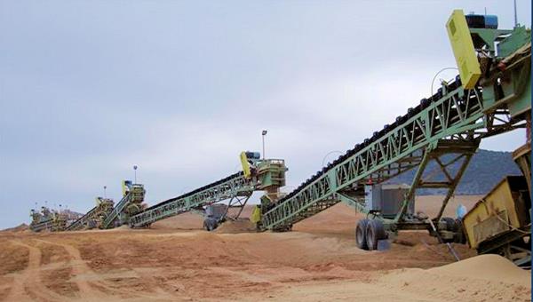 TNT 36" W. Mobile Stacking Conveyor System