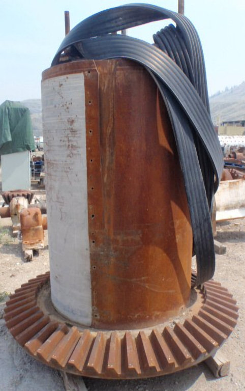 Lot Of Spare Parts For Traylor 54" X 74" Bulldog Type "t" Gyratory Crusher Including Head & Mainshaft, Countershaft, Pinion Gears, Eccentric Gear And More)