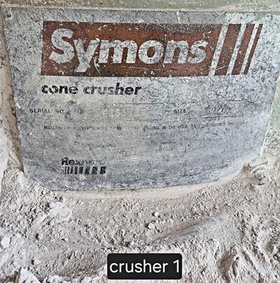 Symons-nordberg 4.25' Std Cone Crusher)