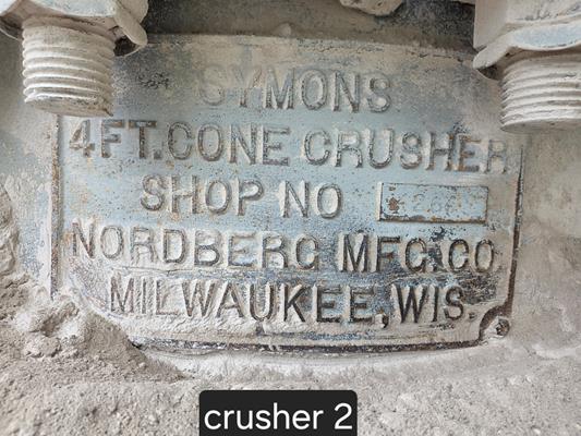 Symons-nordberg 4.25' Std Cone Crusher)