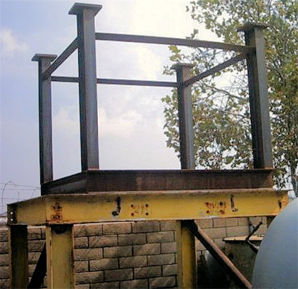 Steel Stand to support 7' Cone Crusher Head and Shaft