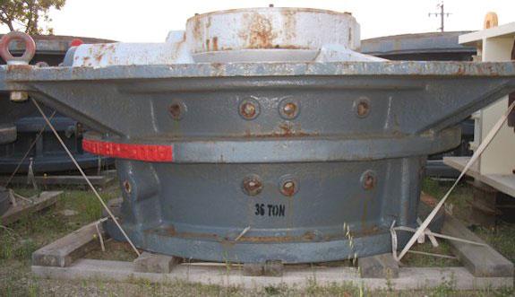Spare KOBE STEEL - ALLIS CHALMERS 42" X 65" Gyratory Crusher Bare Bottom Shell/Mainframe