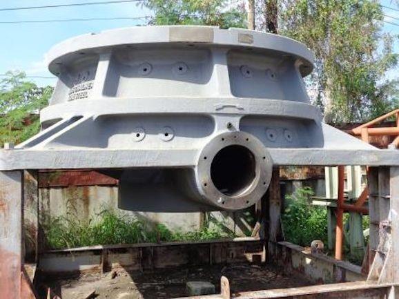 ALLIS CHALMERS (Kobe Steel) 54" x 74" Gyratory PARTS including Bottom Mainframe, Countershaft & Hydroset