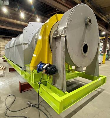 Feeco 4.5' Dia. X 50' L Indirect Fired Rotary Calciner)