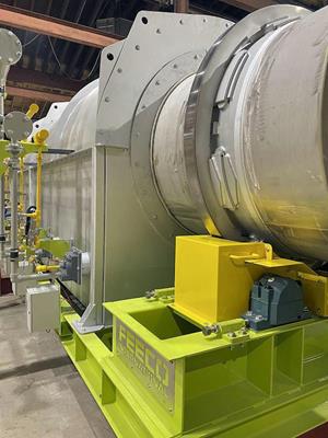 Feeco 4.5' Dia. X 50' L Indirect Fired Rotary Calciner)