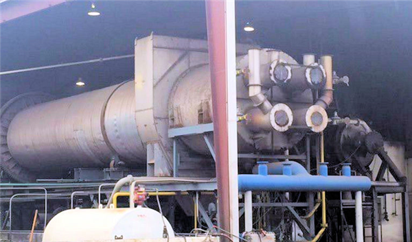 Refurbished Vulcan 9' Dia. X 60' L Rotary Drum Dryer, Cs, Gas, 40mm Btu)