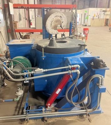Baker Model 60-t Hydraulically Tilted Crucible Furnace)