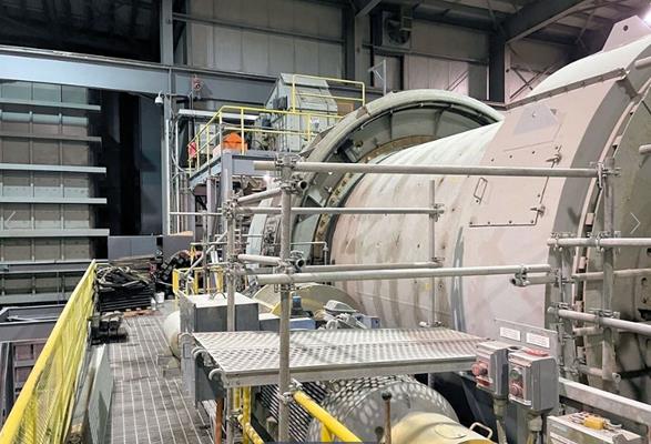Ffe Minerals 4.0m X 7.4m (13' X 24') Vecor Rotary Scrubber, 600 Kw)