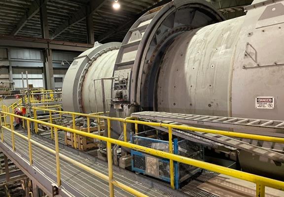 Ffe Minerals 4.0m X 7.4m (13' X 24') Vecor Rotary Scrubber, 600 Kw)