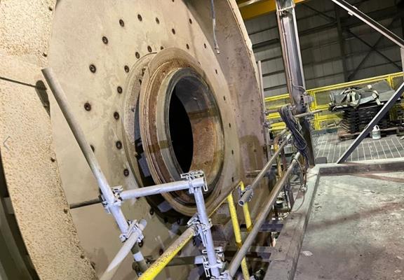 Ffe Minerals 4.0m X 7.4m (13' X 24') Vecor Rotary Scrubber, 600 Kw)