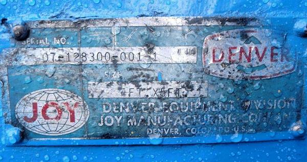 Denver 4' X 5' Ball Mill)