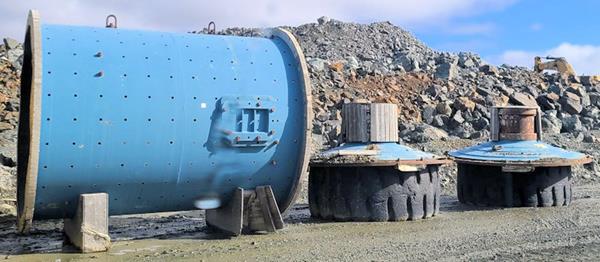 Allis Chalmers 9' X 12' Regrind Ball Mill With 500 Hp Motor)