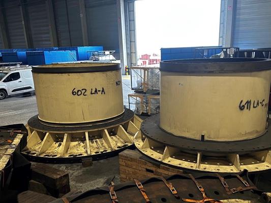 Unused Metso 36' X 20.5' (11m X 6m) Sag Mill, 15,000 Kw (20,107 Hp) Gearless Motor Drive, 50 Hz)