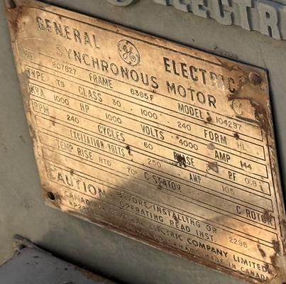 Dominion Engineering 11.6' X 18' Ball Mill, 1000 Hp)