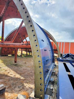 Unused Flsmidth 36' X 17' (11m X 5m) Sag Mill With 13,500 Kw (18,355 Hp) Abb Wrap Around Drive 60 Hz)