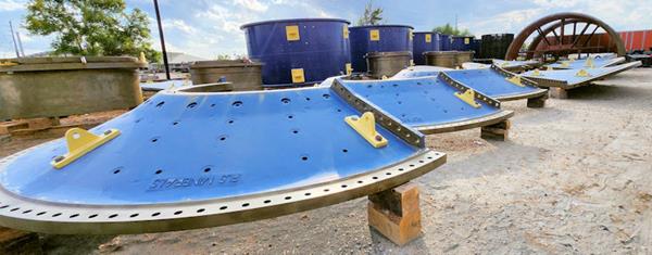 2 Units - Unused Flsmidth 22' X 36.5' (6.7m X 11m) Ball Mills With Dual 5,075 Kw (6,806 Hp) Motor Drives For A Total Of 10,150 Kw (13,6611 Hp))