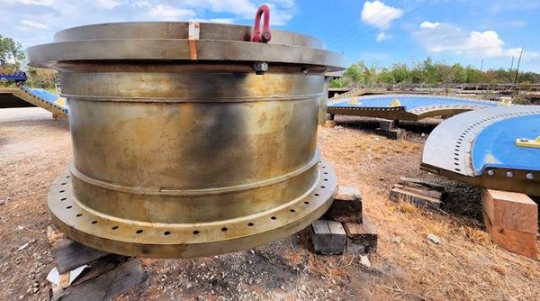 2 Units - Unused Flsmidth 22' X 36.5' (6.7m X 11m) Ball Mills With Dual 5,075 Kw (6,806 Hp) Motor Drives For A Total Of 10,150 Kw (13,6611 Hp))