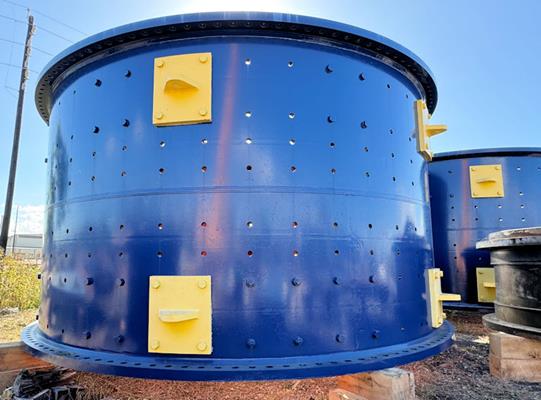 2 Units - UNUSED FLSMIDTH 22' x 36.5' (6.7m x 11m) Ball Mills with Dual 5,075 kW (6,806 HP) Motor Drives for a total of 10,150 kW (13,6611 HP) 