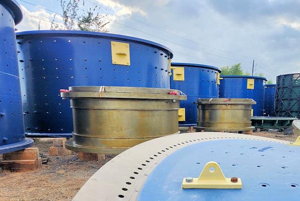 2 Units - Unused Flsmidth 22' X 36.5' (6.7m X 11m) Ball Mills With Dual 5,075 Kw (6,806 Hp) Motor Drives For A Total Of 10,150 Kw (13,6611 Hp))