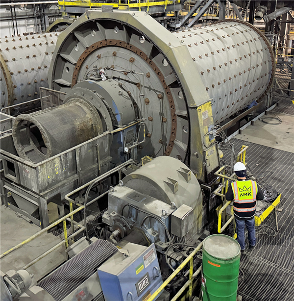 Metso 11'6" W X 22' L Ball Mill, 1100 Kw (1475 Hp))