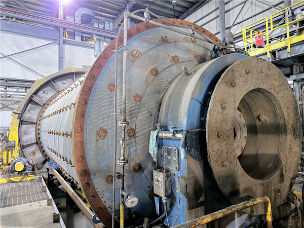 Metso 11'6" W X 22' L Ball Mill, 1100 Kw (1475 Hp))