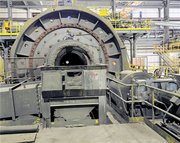 Metso 11'6" W X 22' L Ball Mill, 1100 Kw (1475 Hp))