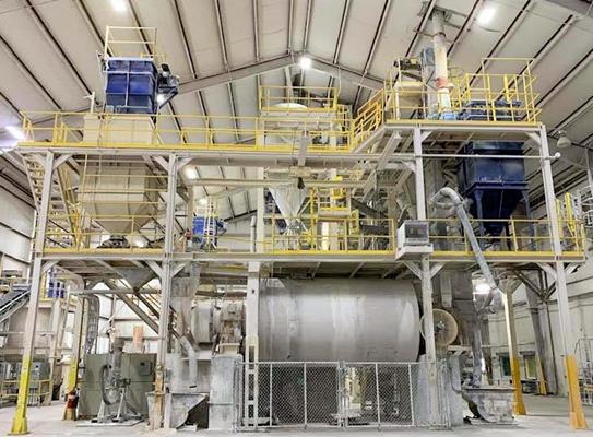 Anivi 8' X 15' Ball Mill System With Air Classifier And Dust Collection)