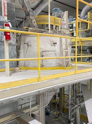 Anivi 8' X 15' Ball Mill System With Air Classifier And Dust Collection)