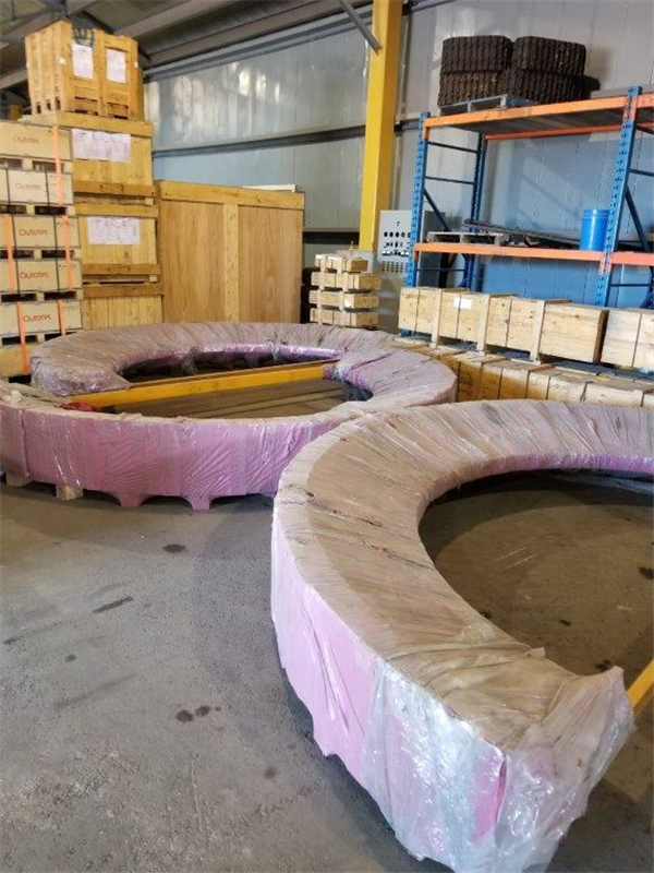 Unused Outotec 2.7m X 4.1m (8.6' X 13.5') Ball Mill, 450 Hp (336 Kw) Motor)