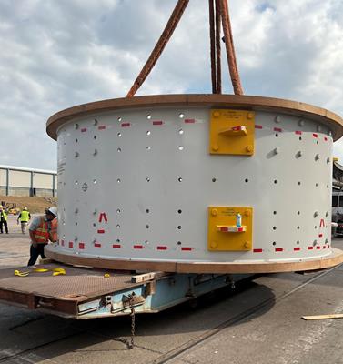 UNUSED FLSMIDTH 18' dia x 16' L SAG Mill, 2,000 kW (2682 HP)