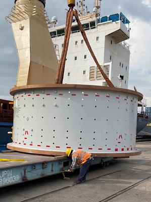 Unused Flsmidth 18' Dia X 16' L Sag Mill, 2,300 Kw (3084 Hp))