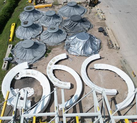 Unused Flsmidth 18' Dia X 14.5' (5.486m X 4.419m) Sag Mill, 2,000 Kw (2682 Hp))