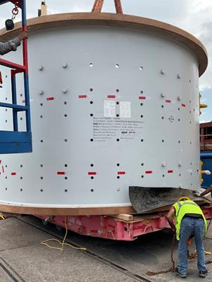 Unused Flsmidth 18' Dia. X 10' L Sag Mill, 1500 Kw (2012 Hp))
