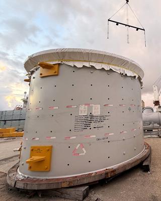 Unused Flsmidth 15' Diameter X 24' Long Ball Mill, 2300 Kw (3084 Hp))