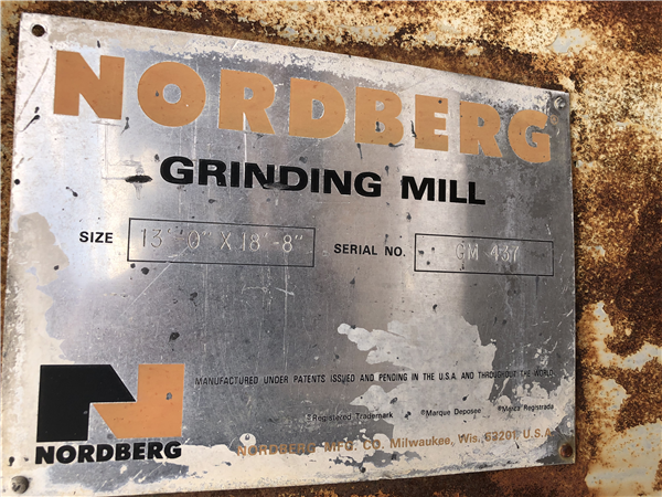 Nordberg 13' X 18'8" (4m X 5.7m) Rod/ Ball Mill With 1,500 Hp (1,120 Kw) Motor.)