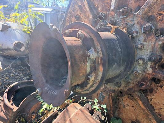 Marcy 8' X 6' (2.4m X 1.8m) Ball Mill, Wet Grind, Rubber Liners, No Motor)