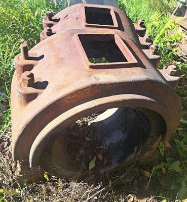 Marcy 8' X 6' (2.4m X 1.8m) Ball Mill, Wet Grind, Rubber Liners, No Motor)