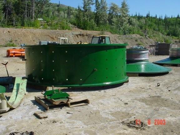 MARCY 13'6" x 4' EGL (4.2m x 1.2m EGL) SAG Mill, S/N 1967-P-88 Dry Grind Mill, 300 HP 