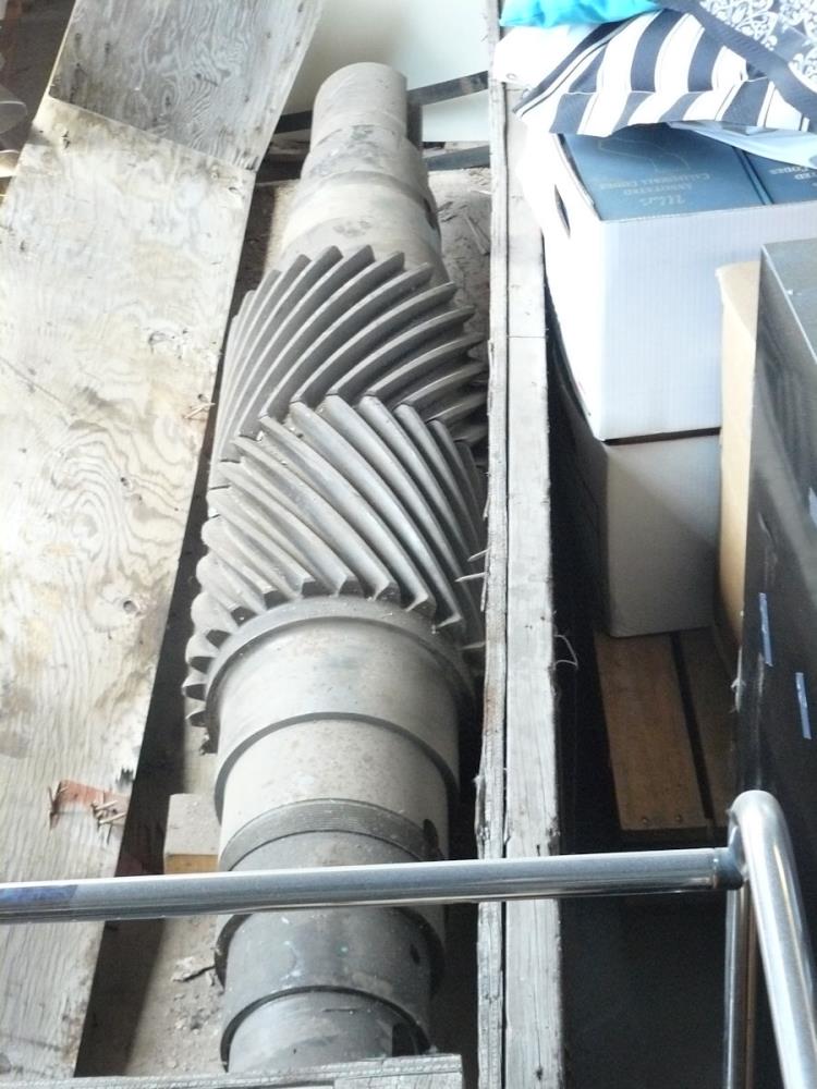 Spare Pinion Gear, Double Helical Cut with Shaft